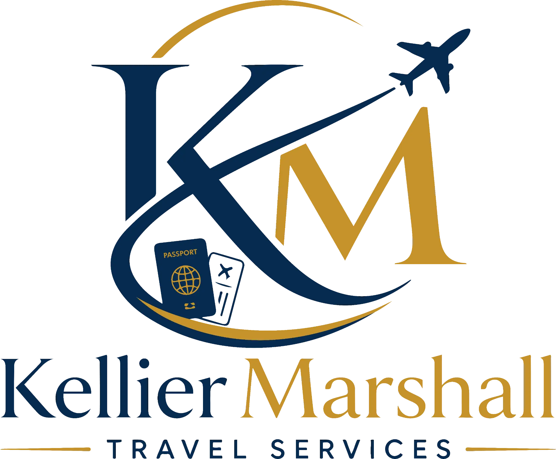 Kellier Marshall Travel Services Logo — Logos project by Teacha Designz