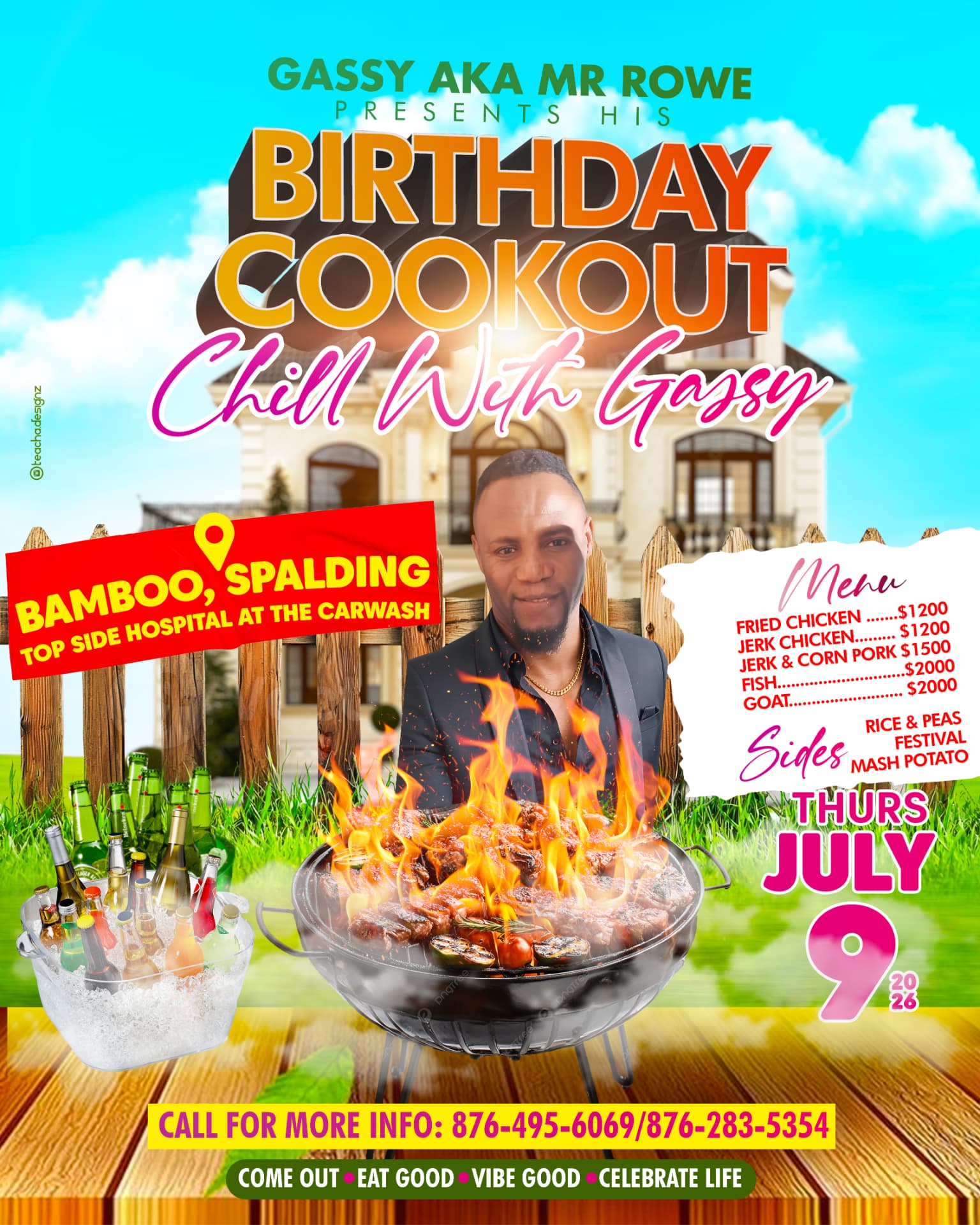 Birthday Cookout Flyer — Flyers project by Teacha Designz