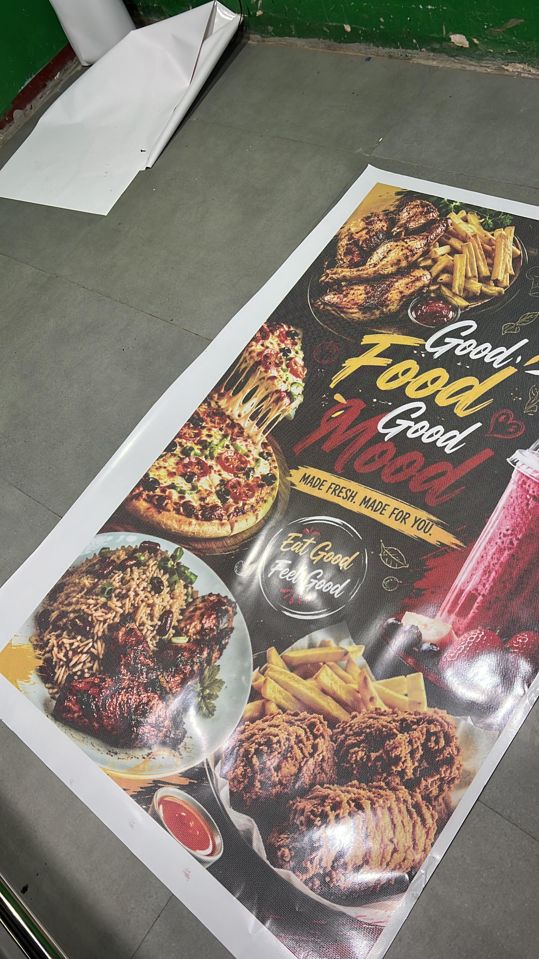 Good Food Good Mood Restaurant Banner — Banners project by Teacha Designz
