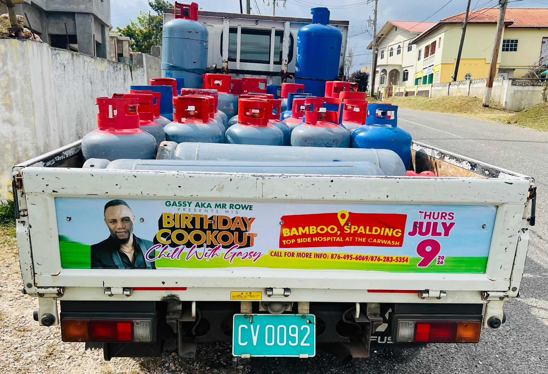 Chill With Gassy Birthday Cookout Truck Branding — Vehicle Graphics by Teacha Designz