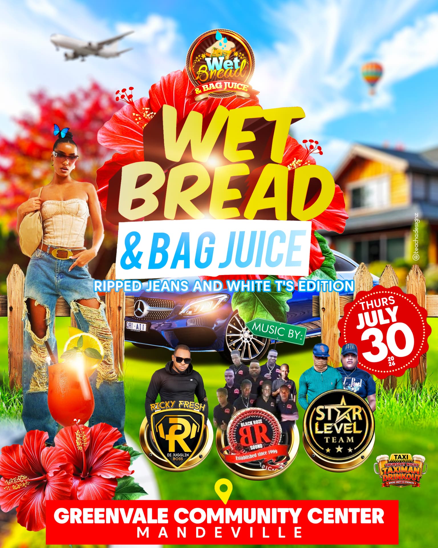 Wet Bread & Bag Juice Flyer — Flyers project by Teacha Designz