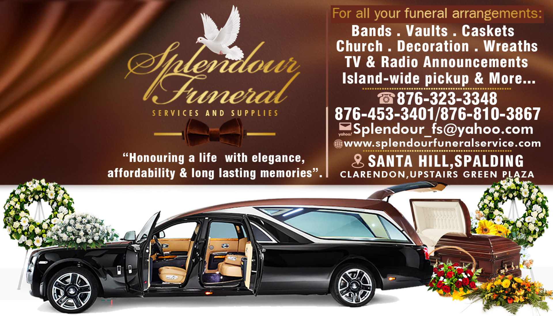 Splendour Funeral Home Flyer — Flyers project by Teacha Designz